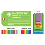 Custom Printed Colored Tags - 1 3/8 x 2 3/4